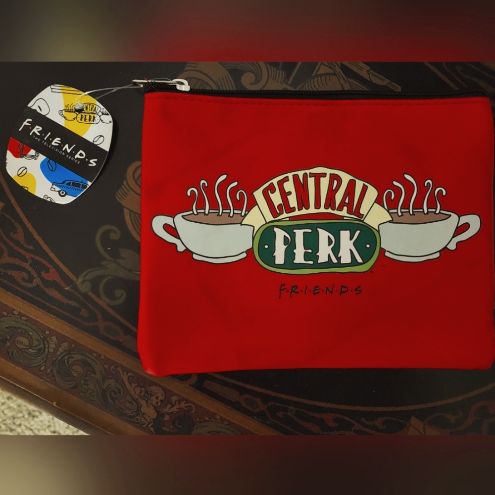Friends Central Perk Red Pouch Or Cosmetic Bag